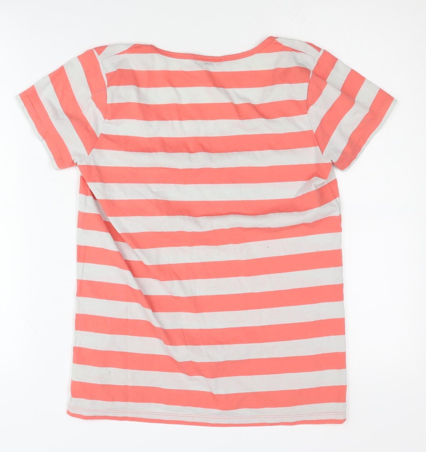 Gap Women's Multicoloured Striped T-Shirt - Medium