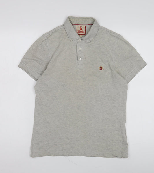 Baracuta Men's Grey Polo Shirt S Short Sleeve Classic