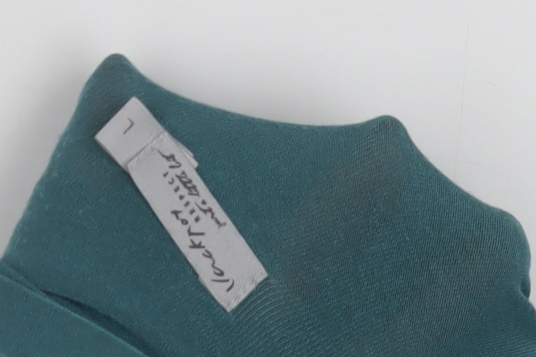 Jackpot Women's Green Roll Neck Top - Size L, Regular Fit