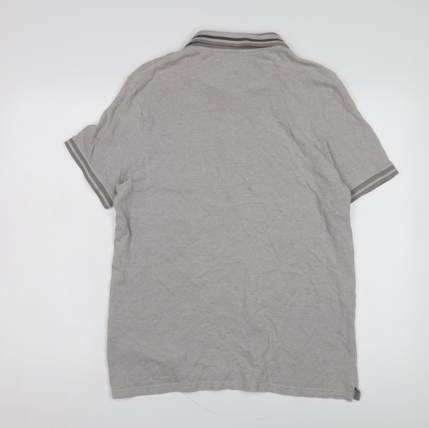 Lyle & Scott Mens Grey Polo Shirt Size L