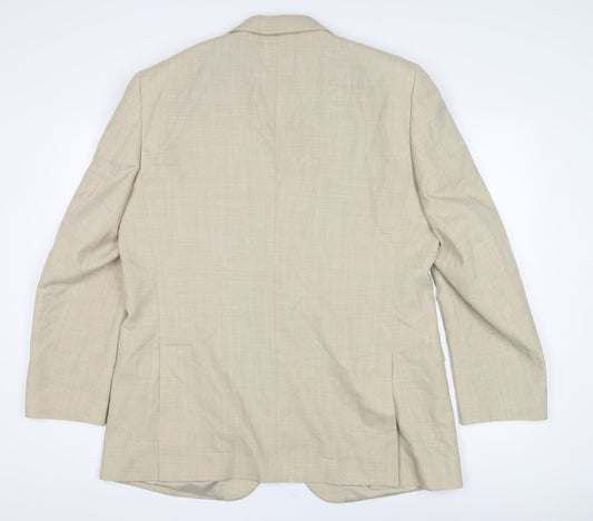 Brook Taverner Men's Beige Blazer Size 42 Classic Style