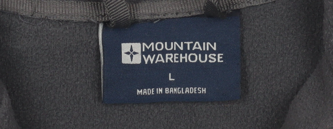 Mountain Warehouse Men's Black Fleece Jacket Size L