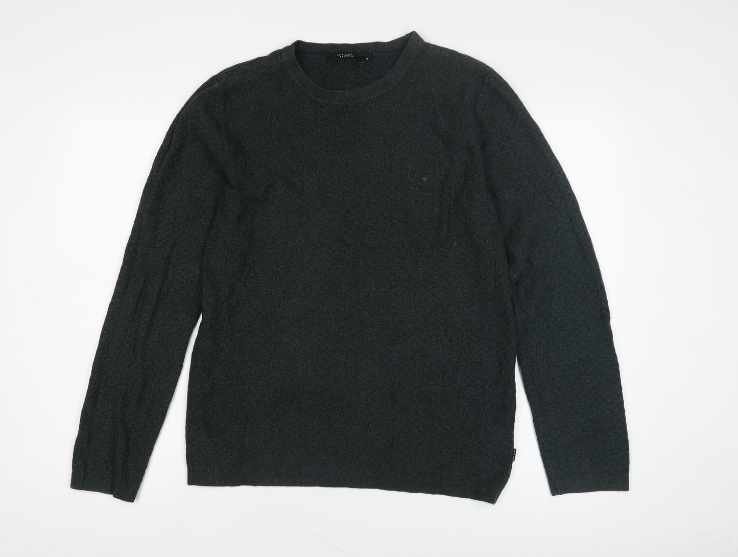 Jack & Jones Men's Green Medium Pullover Jumper