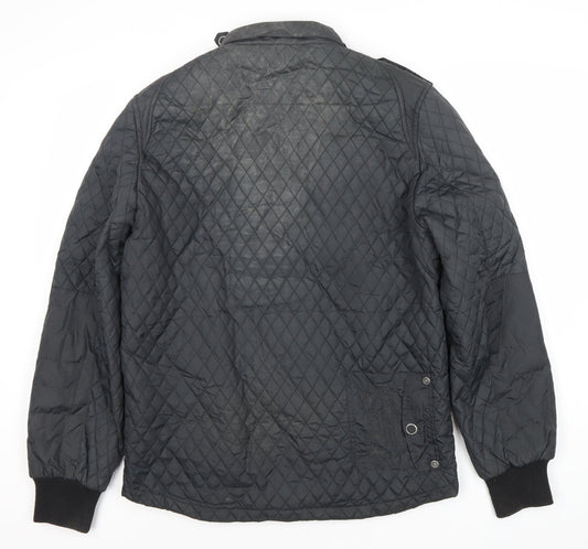 Diesel Men's Black Quilted Jacket L – Casual Wear