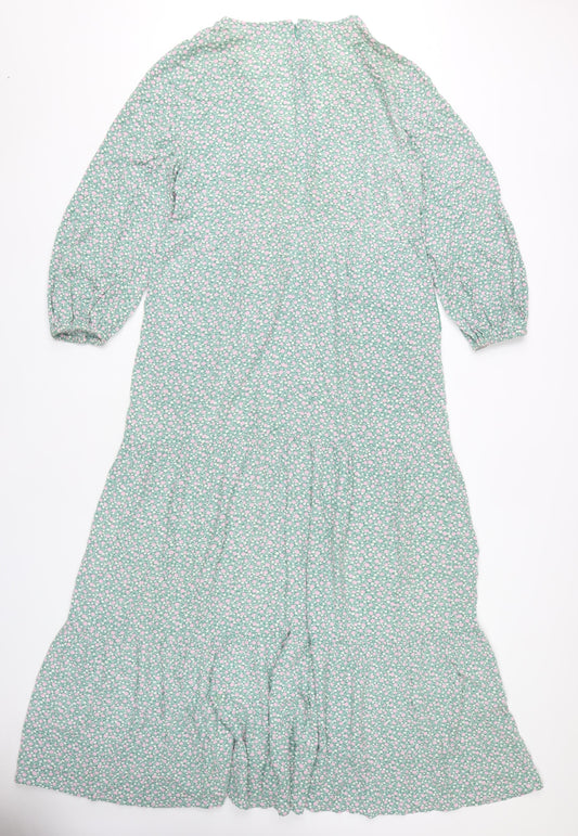 Boden Women's Floral A-Line Midi Dress Size 8