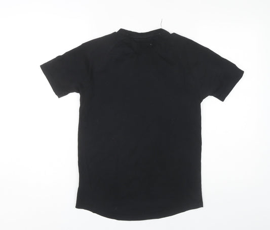 Rascal Boys Black Crew Neck T-Shirt 13-14 Years