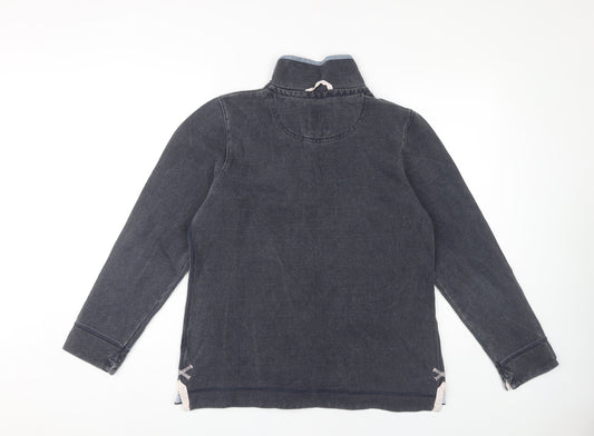 Crew Clothing Women's Grey Henley Sweatshirt Size 14