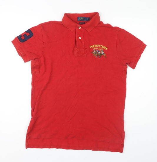 Polo Ralph Lauren Men's Red Polo Shirt, Size M