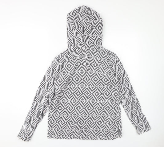 Fat Face Women's Ivory Henley Hoodie UK 12