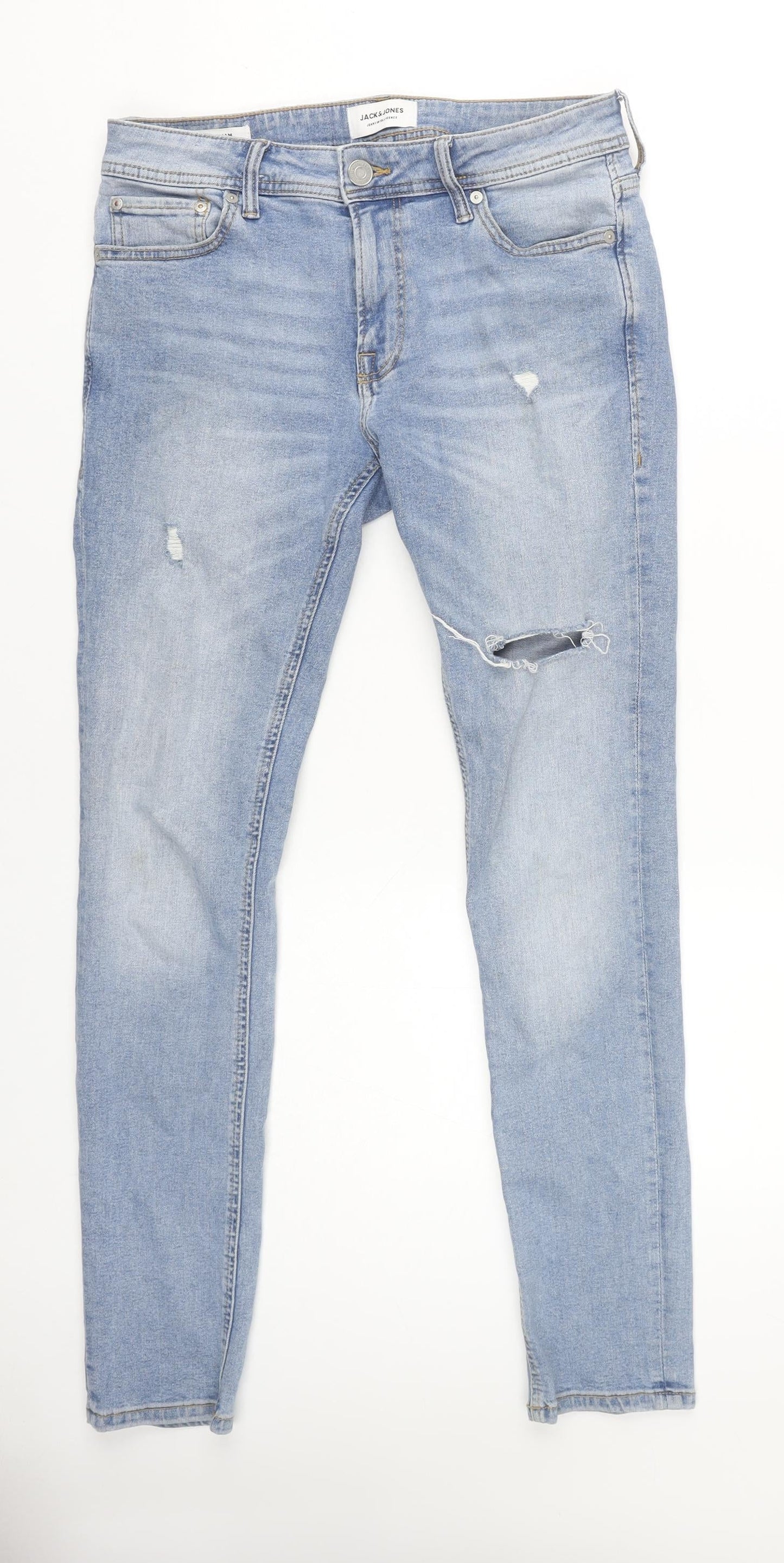 Jack & Jones Men's Blue Skinny Jeans Size 30