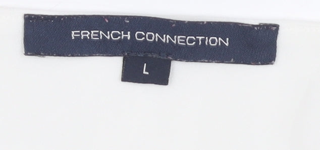 French Connection Women’s Ivory Sleeveless Blouse L