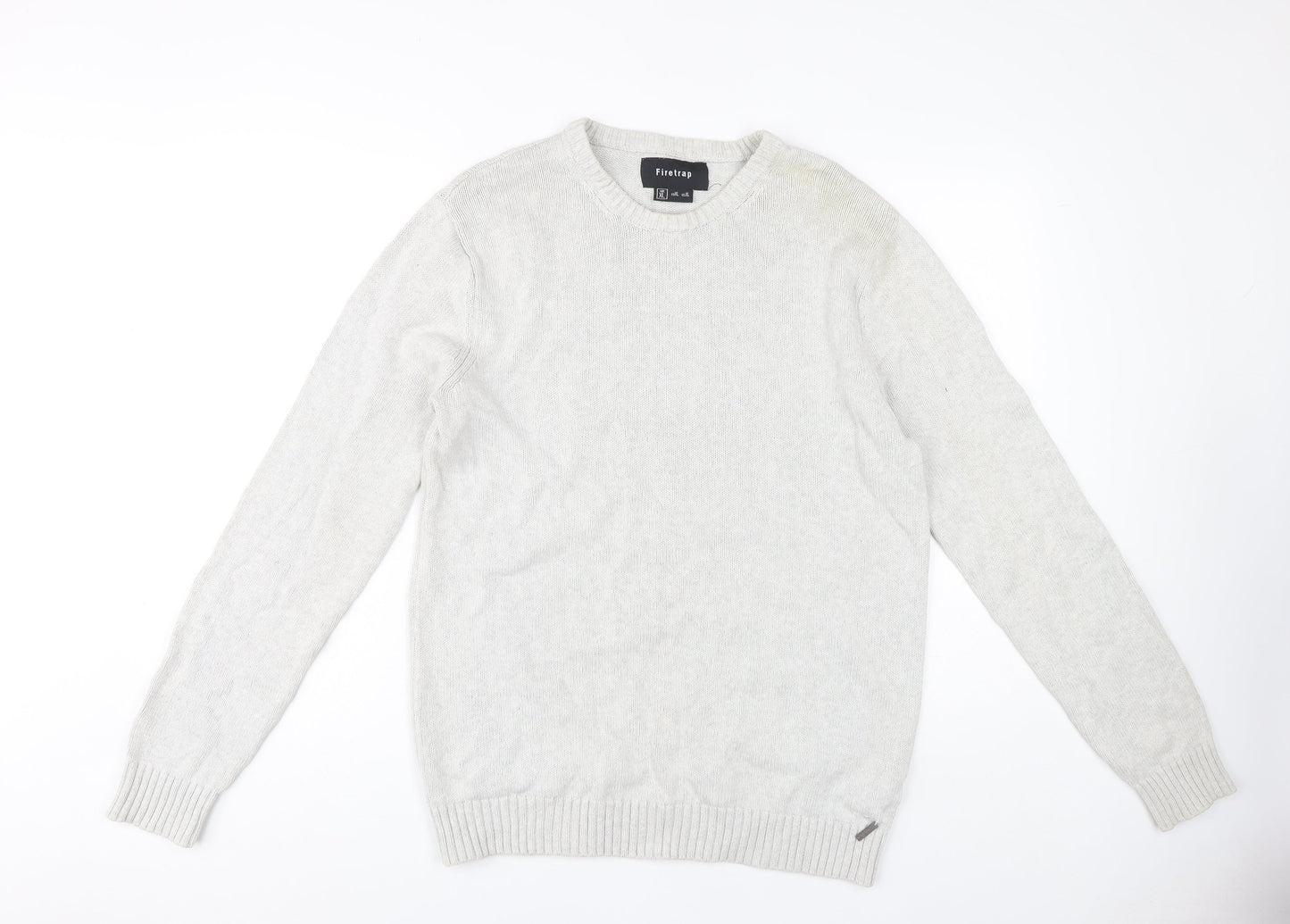 Firetrap Men's White XL Pullover Jumper