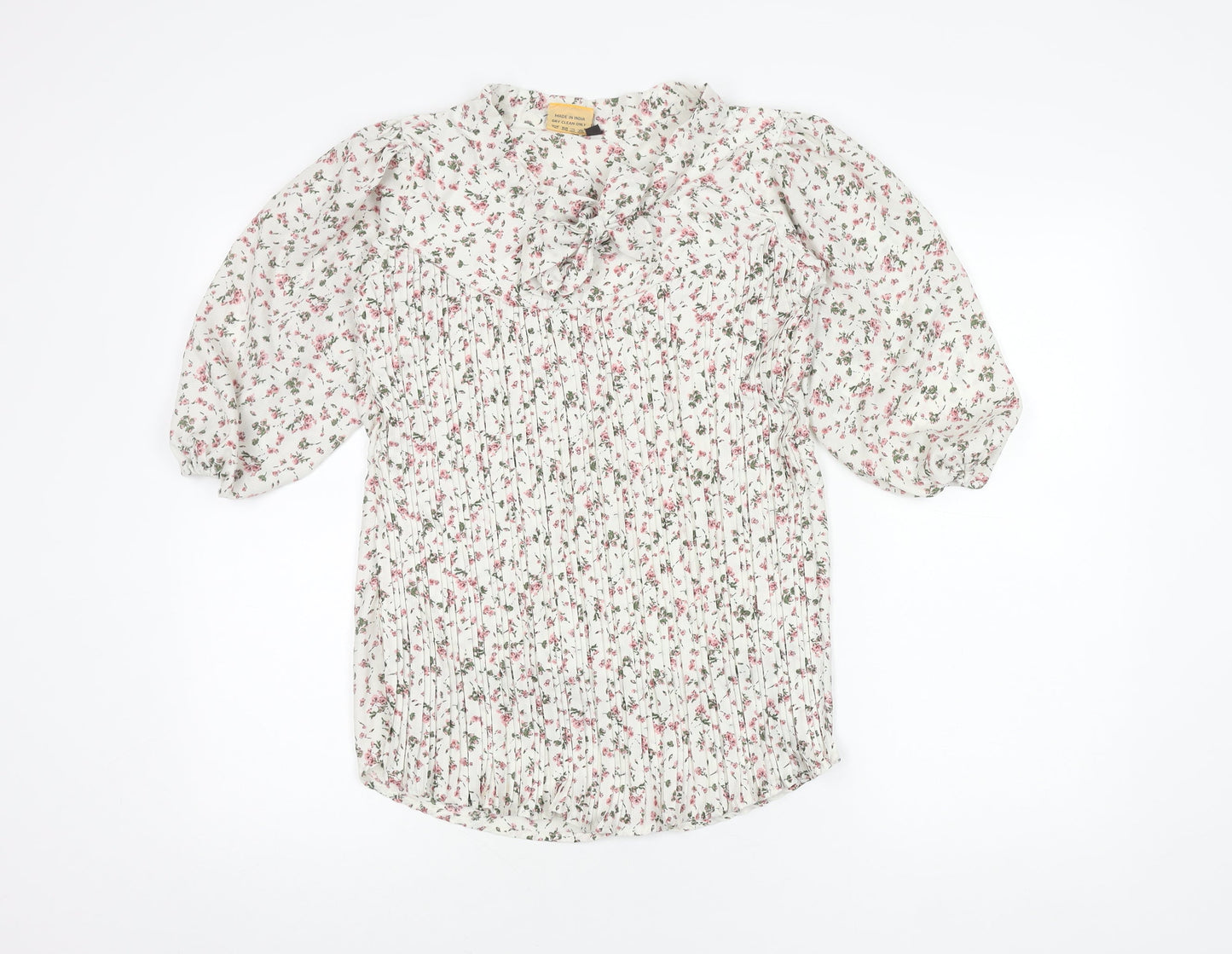 Khushboo Women's White Floral XL Blouse