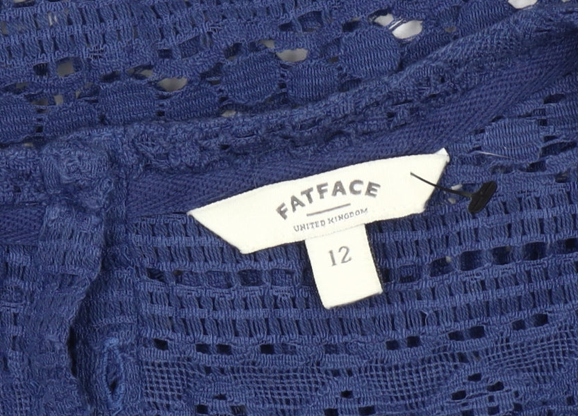 FatFace Women's Blue Crochet Blouse Size 12