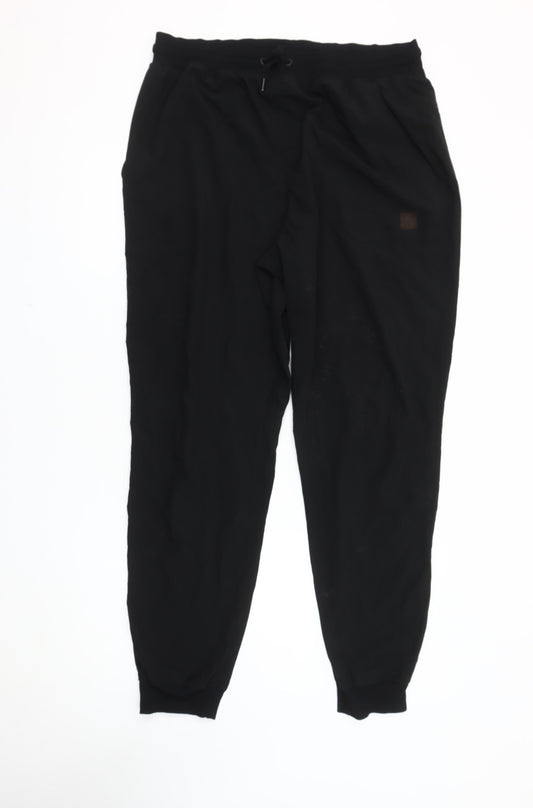 DKNY Men's Black Jogger Trousers L Gym & Training
