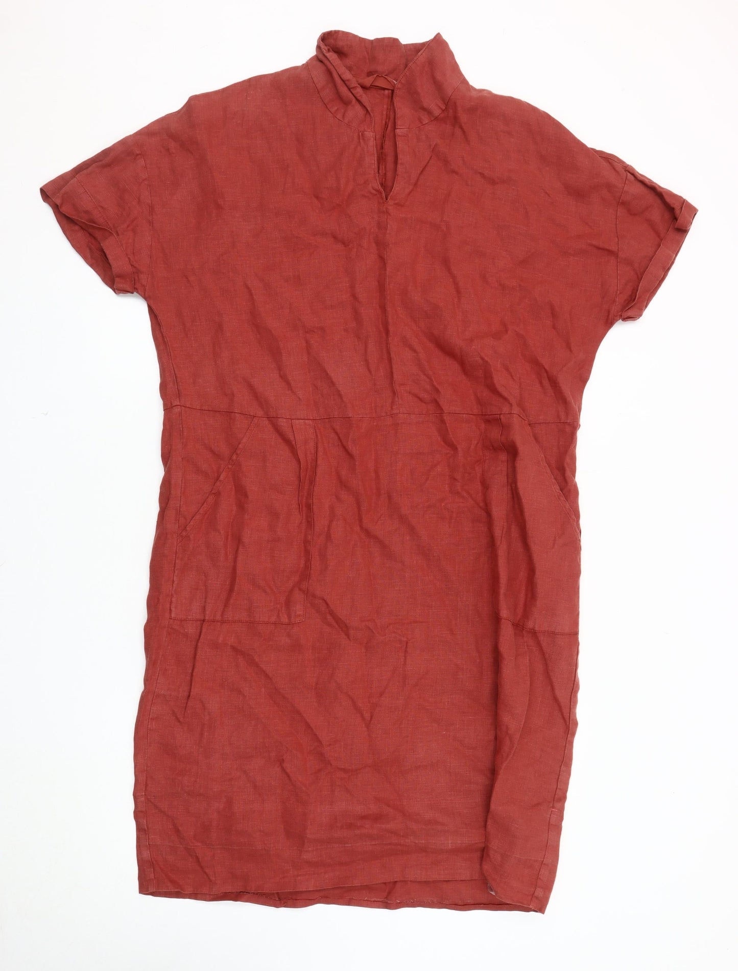 Seasalt Cornwall Women's Dress, Red, Size 14, Linen