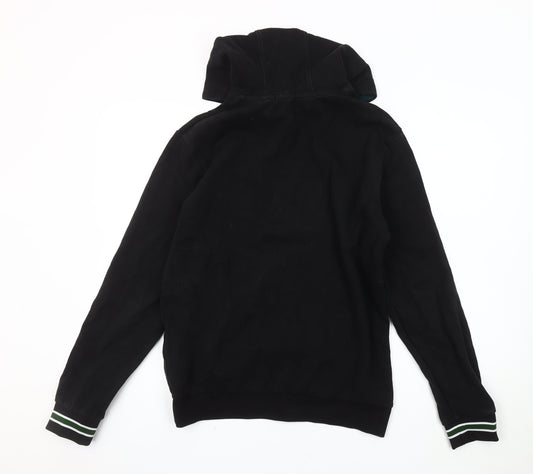 Lacoste Men's Black Pullover Hoodie, Size L, Sports Style