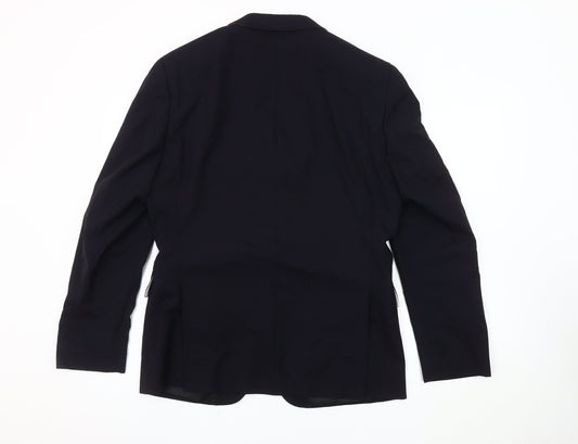 Luigi Men's Blue Blazer UK 38 Single-Breasted Jacket