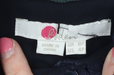 Boden Women's Blue Lace Long Sleeve Dress Size 8