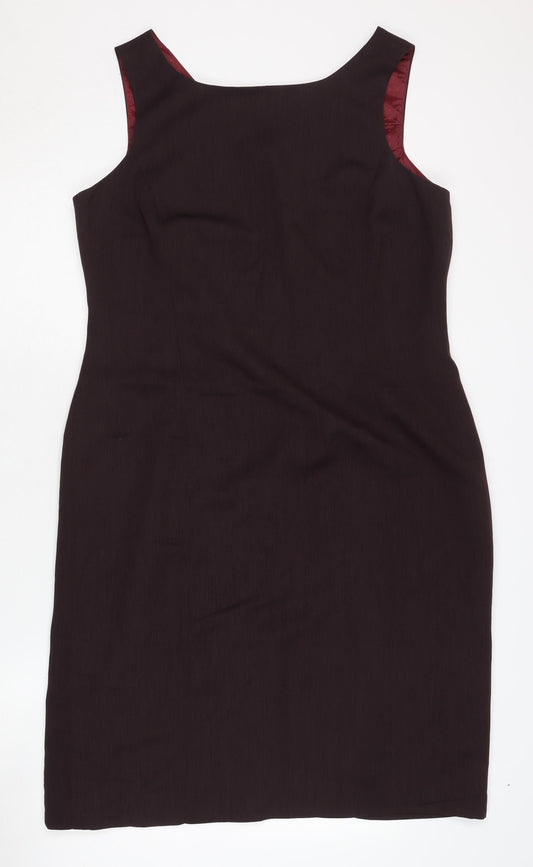 Austin Reed Women's Brown Sheath Dress, Size 16, Formal