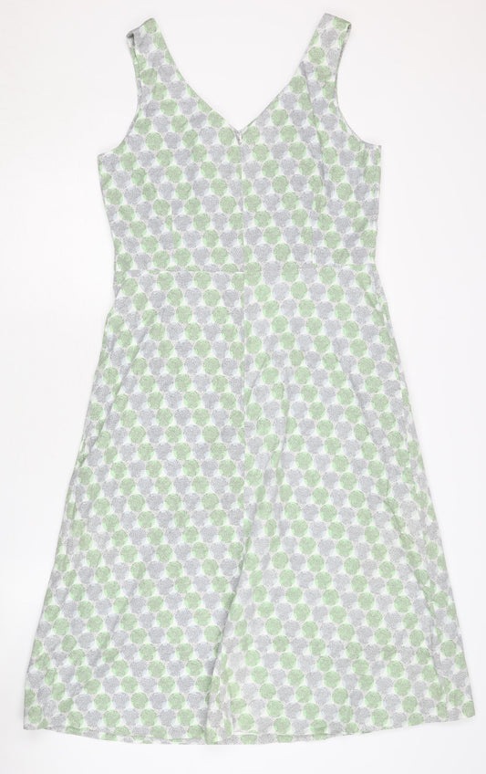 Boden Women's A-Line Dress Geometric Size 14
