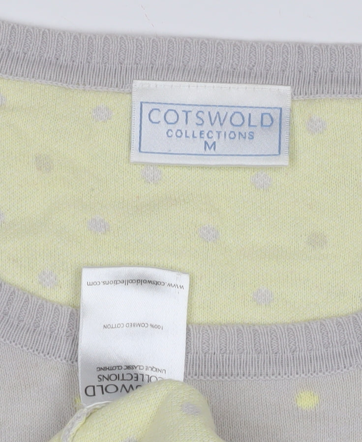 Cotswold Collections Women’s Grey Polka Dot Pullover Jumper - Medium