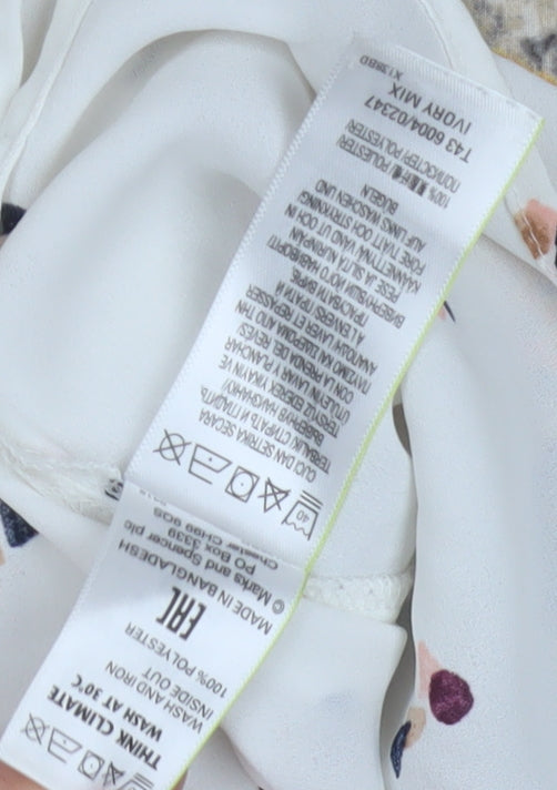 Marks and Spencer Women's Ivory Blouse Size 8