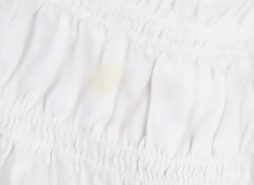Next Women's White Blouse, Size 10, Puff Sleeves