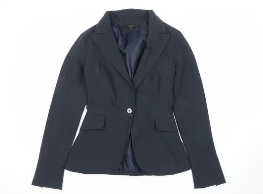 Betty Blue Women's Black Blazer, Size 12, Notch Lapel