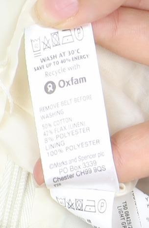 Marks and Spencer Women’s Ivory Striped Dress Size 10