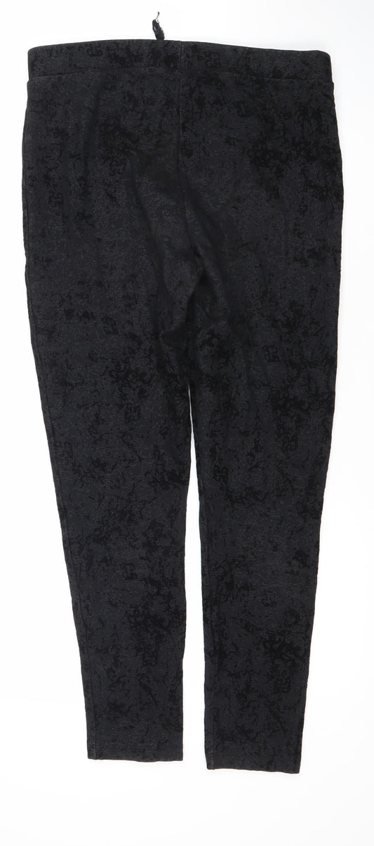 Next Women's Black Leggings Size 12 Elastic Waist
