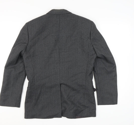 Burton Collection Men’s Grey Striped Suit Jacket 36S