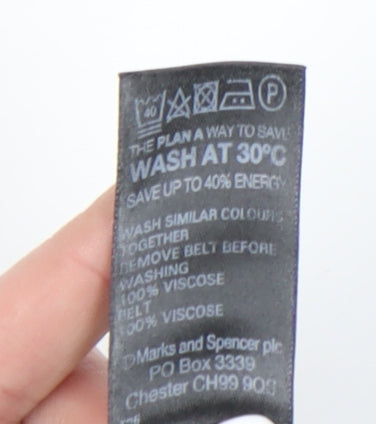 Marks and Spencer Women's Floral A-Line Skirt - Size 10