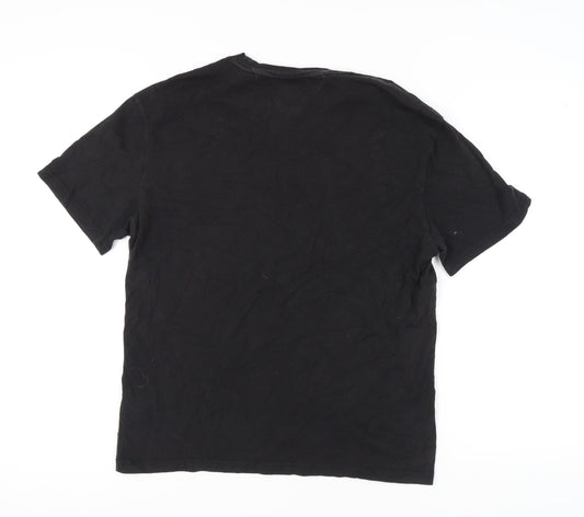 Tommy Jeans Black T-Shirt, Men's Size S, Classic Logo