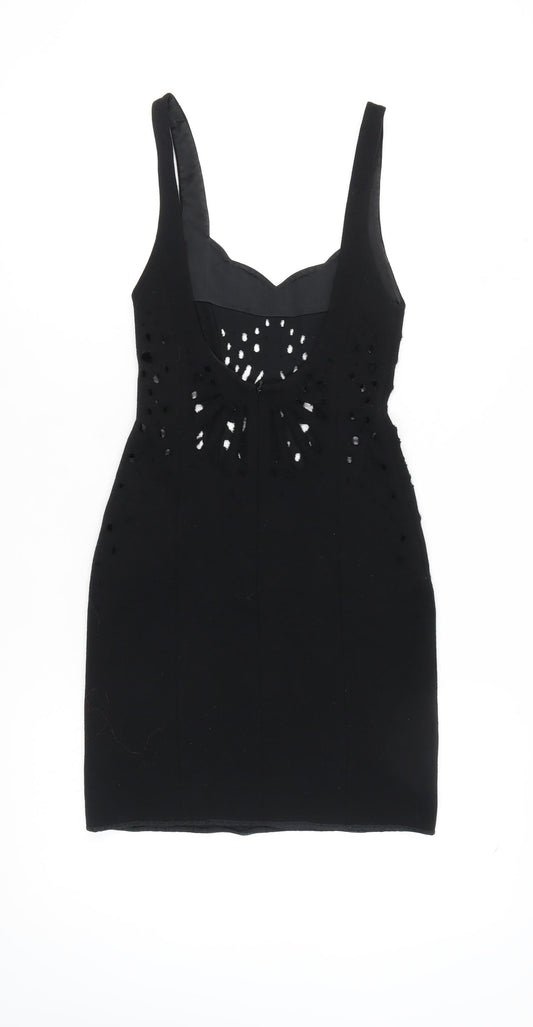 Jasmine Di Milo Women's Black Mini Sheath Dress Size 8