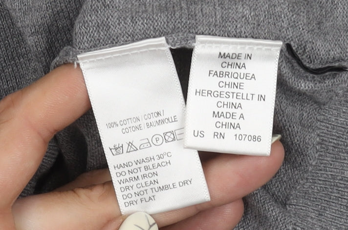Paul Smith Women's Grey Henley Jumper - Size L