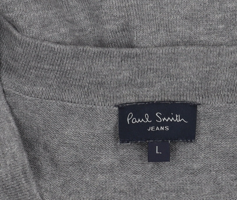 Paul Smith Women's Grey Henley Jumper - Size L