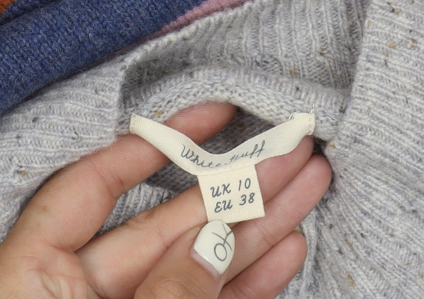 White Stuff Women's Multicoloured Pullover Jumper, Size 10