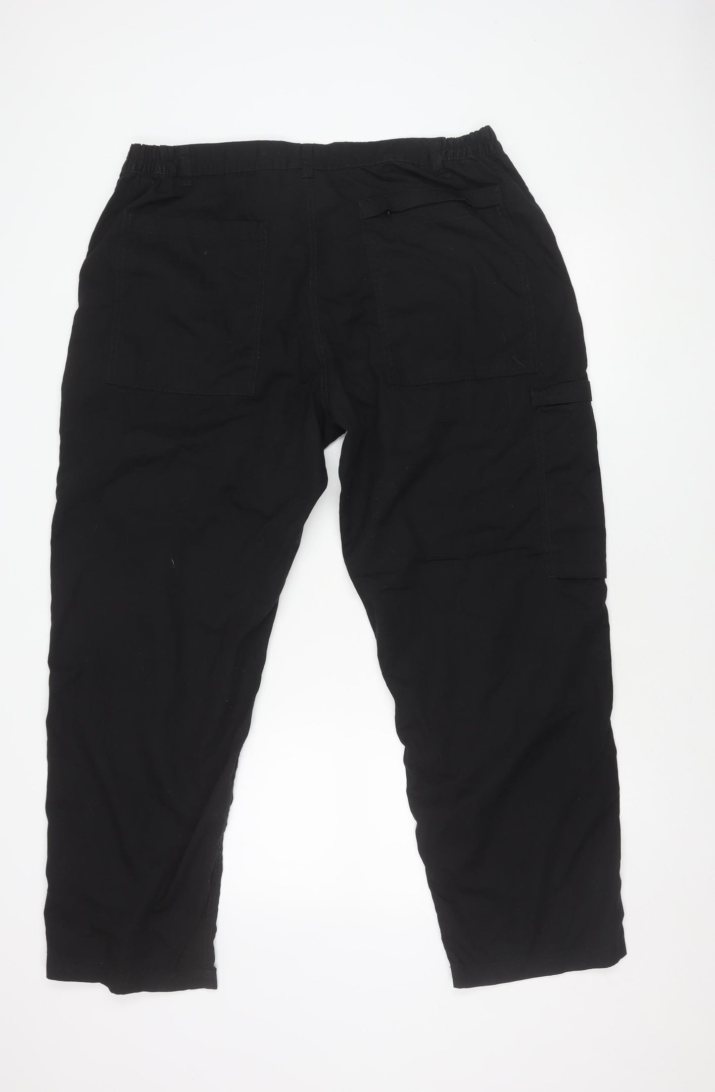 Regatta Men's Black Cargo Trousers, Size Large