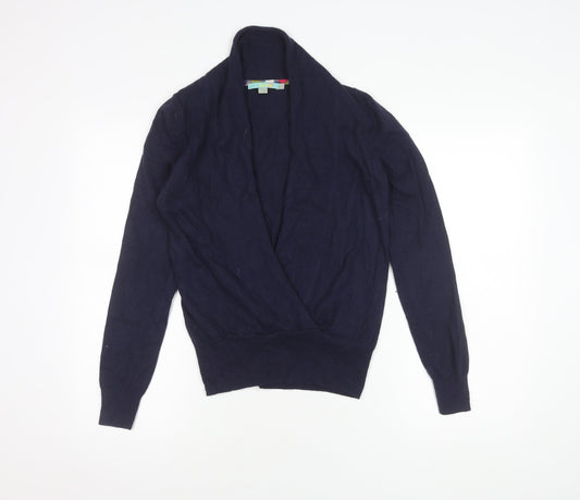 Boden Women's Blue Wrap Jumper Size 16