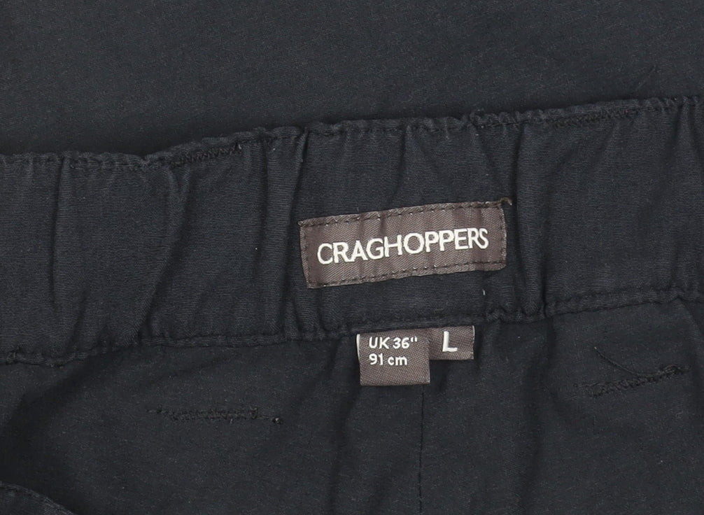 Craghoppers Men's Black Cargo Trousers L