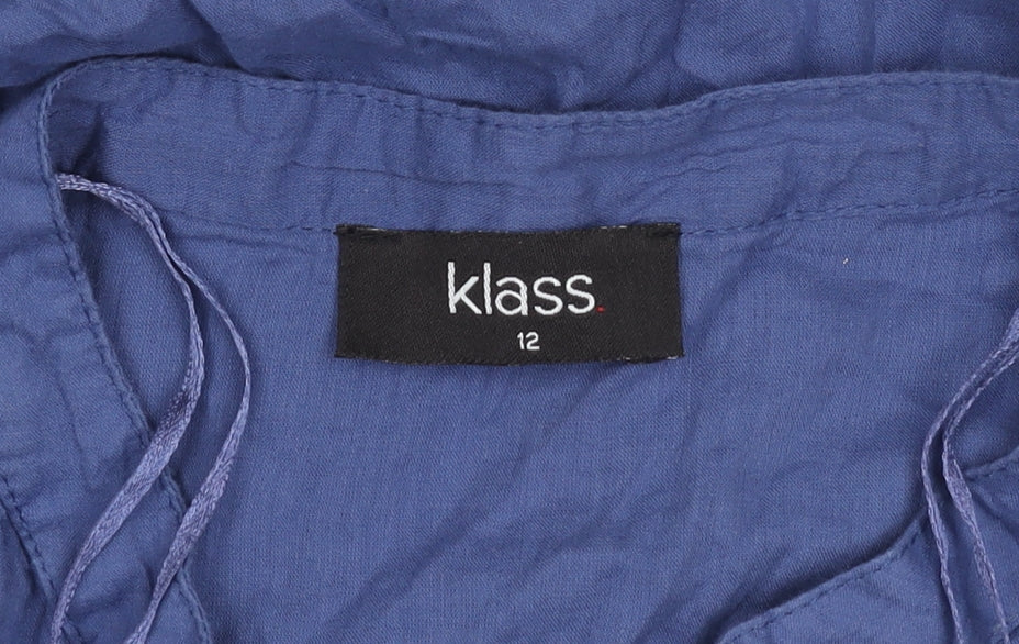 Klass Women’s Blue Sleeveless Top Size 12