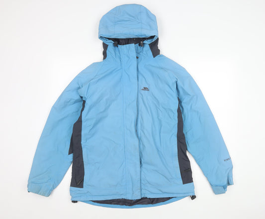 Trespass Women's Blue Ski Jacket L Waterproof