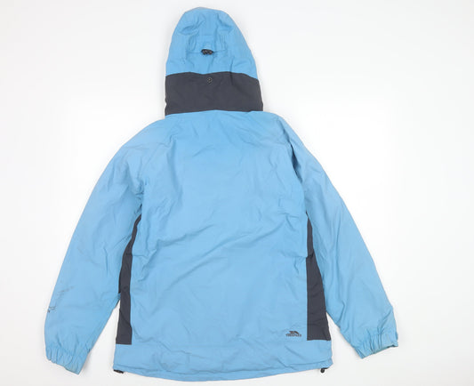 Trespass Women's Blue Ski Jacket L Waterproof