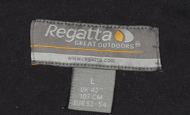 Regatta Men's Black Fleece 1/4 Zip Sweatshirt L