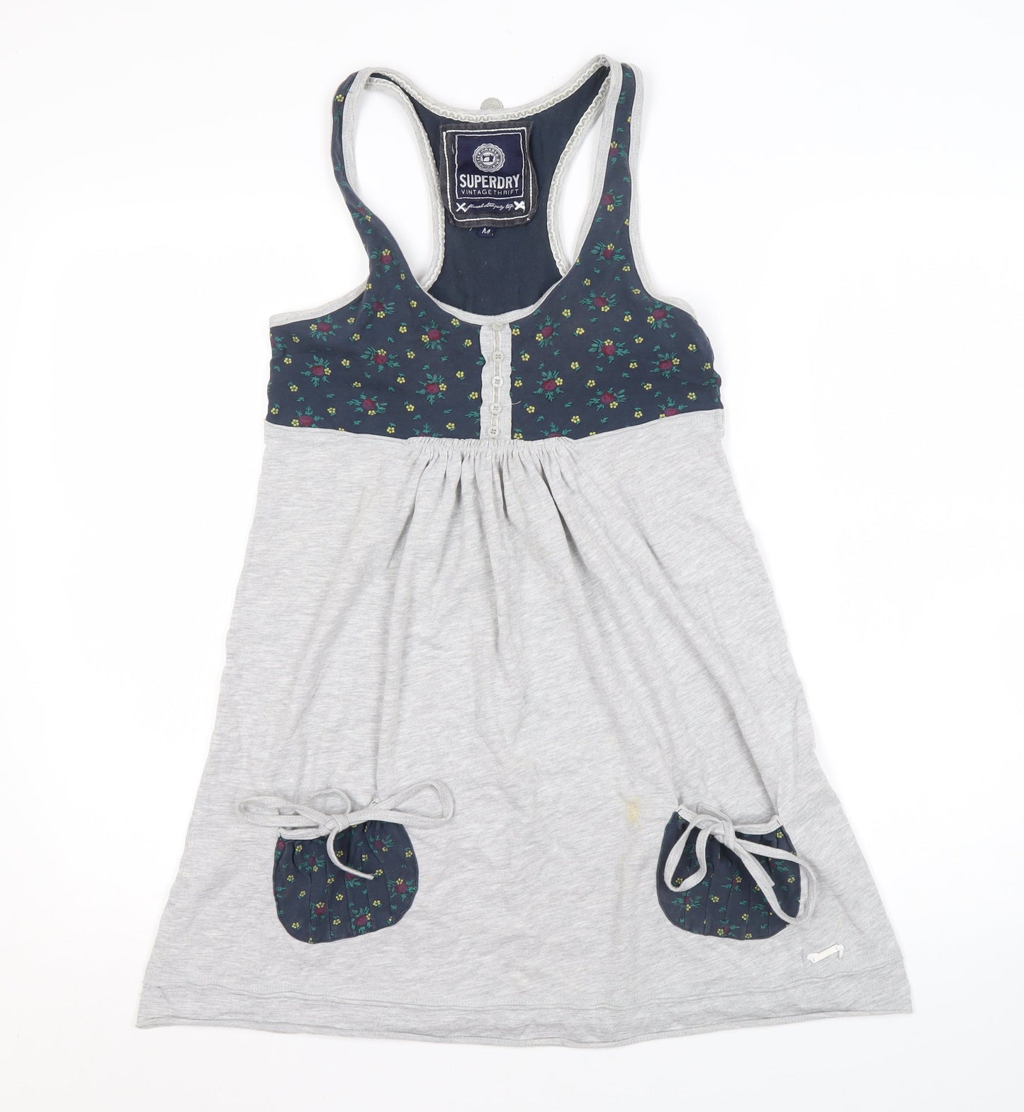 Superdry Women's Grey Floral Tunic M