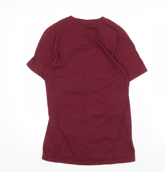 Harry Potter Men's Red T-Shirt Small, Movie Graphic