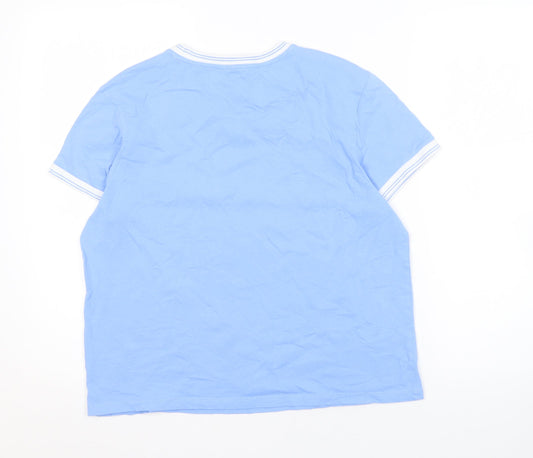 Jack Wills Women's Blue Ringer T-Shirt, Size M