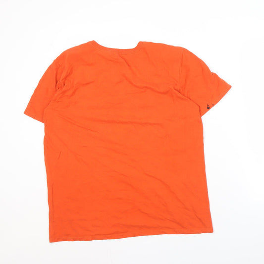Nike Men's Orange Athletic Fit Astros T-Shirt L