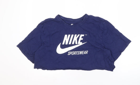 Nike Unisex Blue Athletic T-Shirt XL